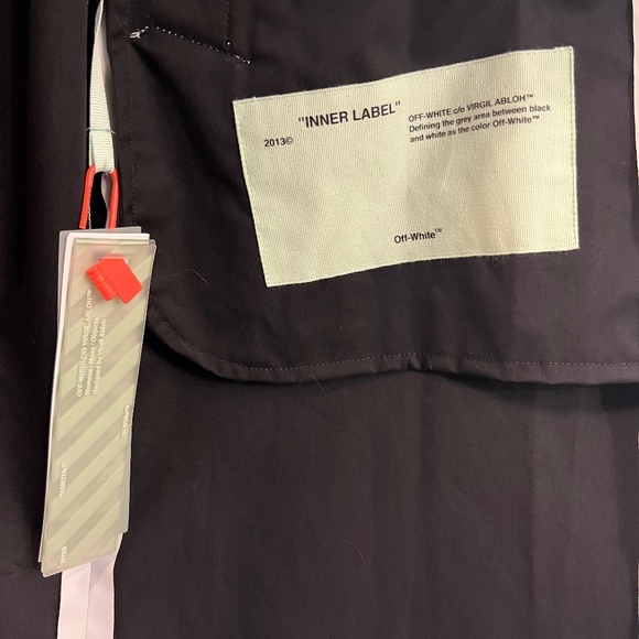 Off-White C/O Virgil Abloh Logo-print shell raincoat - Picture 5 of 10